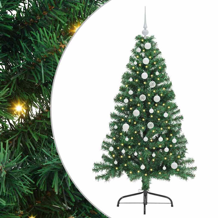 Pom de Crăciun artificial pre-iluminat Verde 150 cm PVC - WALTI WALTI