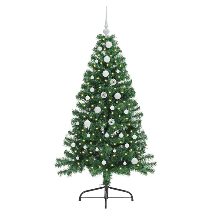 Pom de Crăciun artificial pre-iluminat Verde 150 cm PVC - WALTI WALTI