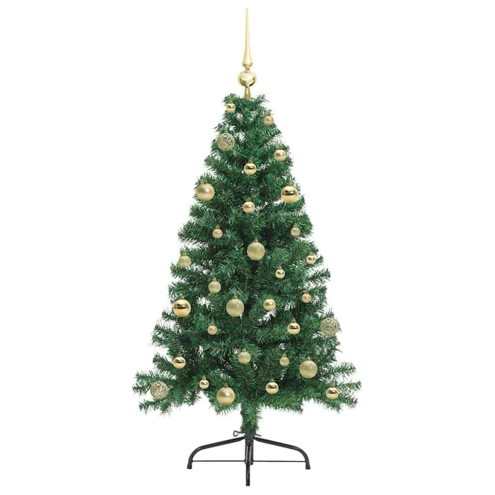 Pom de Crăciun artificial pre-iluminat Verde 150 cm PVC - WALTI WALTI