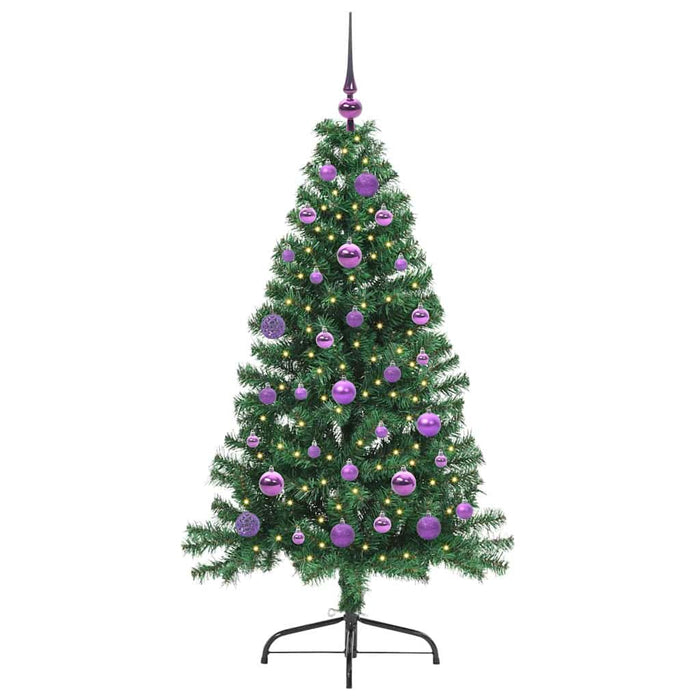 Pom de Crăciun artificial pre-iluminat Verde 150 cm PVC - WALTI WALTI