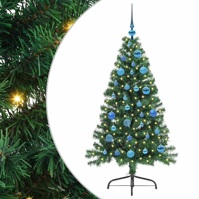 Pom de Crăciun artificial pre-iluminat Verde 150 cm PVC - WALTI WALTI