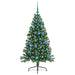 Pom de Crăciun artificial pre-iluminat Verde 150 cm PVC - WALTI WALTI