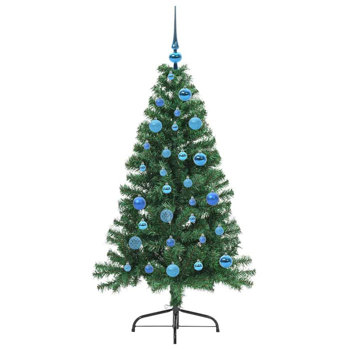 Pom de Crăciun artificial pre-iluminat Verde 150 cm PVC - WALTI WALTI
