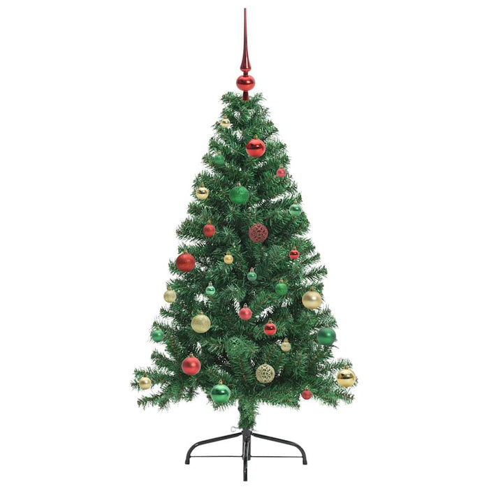 Pom de Crăciun artificial pre-iluminat Verde 150 cm PVC - WALTI WALTI