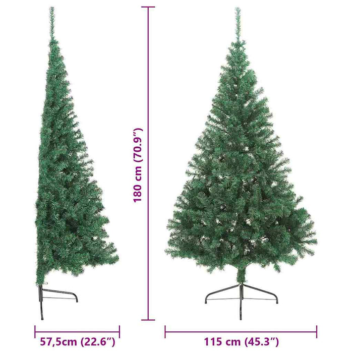 Brad de Crăciun artificial pre-iluminat Verde 180 cm PVC - WALTI WALTI