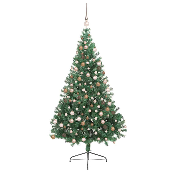 Pom de Crăciun artificial pre-iluminat Verde 180 cm PVC - WALTI WALTI