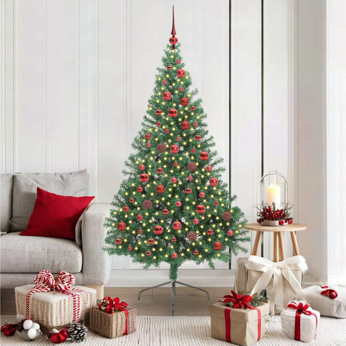 Pom de Crăciun artificial pre-iluminat Verde 180 cm PVC - WALTI WALTI