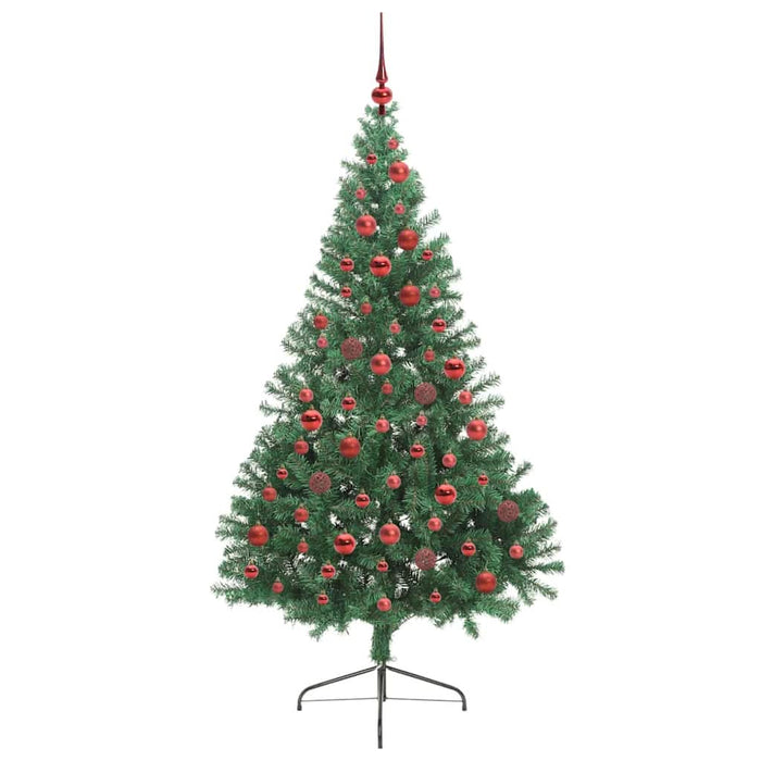 Pom de Crăciun artificial pre-iluminat Verde 180 cm PVC - WALTI WALTI