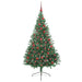 Pom de Crăciun artificial pre-iluminat Verde 180 cm PVC - WALTI WALTI