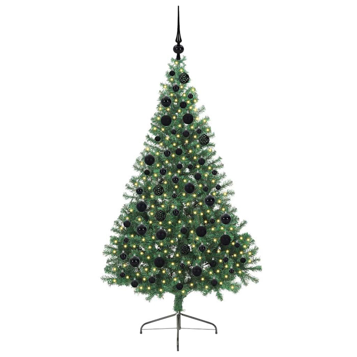 Pom de Crăciun artificial pre-iluminat Verde 180 cm PVC - WALTI WALTI