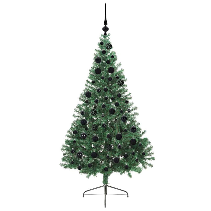 Pom de Crăciun artificial pre-iluminat Verde 180 cm PVC - WALTI WALTI
