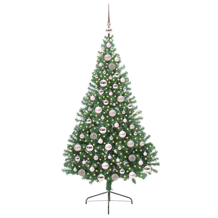 Pom de Crăciun artificial pre-iluminat Verde 180 cm PVC - WALTI WALTI