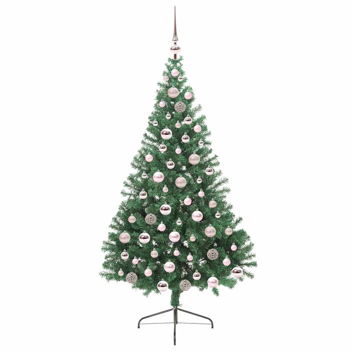 Pom de Crăciun artificial pre-iluminat Verde 180 cm PVC - WALTI WALTI