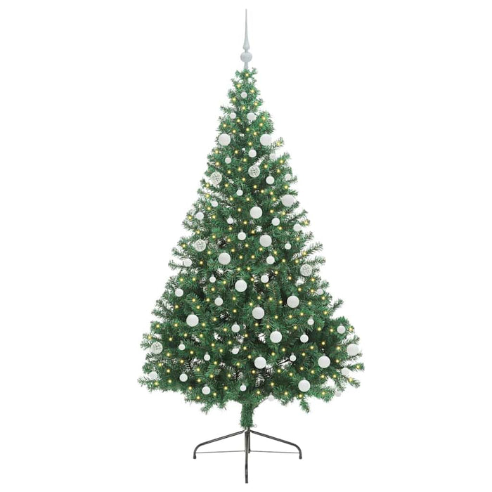 Pom de Crăciun artificial pre-iluminat Verde 180 cm PVC - WALTI WALTI