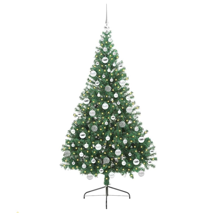 Pom de Crăciun artificial pre-iluminat Verde 180 cm PVC - WALTI WALTI