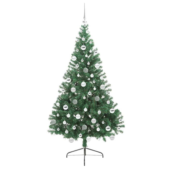 Pom de Crăciun artificial pre-iluminat Verde 180 cm PVC - WALTI WALTI