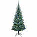 Pom de Crăciun artificial pre-iluminat Verde 180 cm PVC - WALTI WALTI