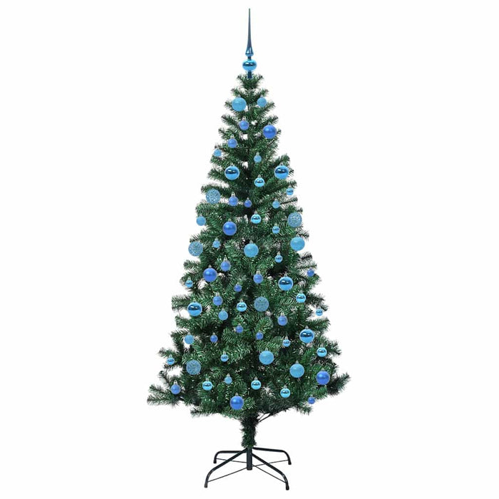 Pom de Crăciun artificial pre-iluminat Verde 180 cm PVC - WALTI WALTI