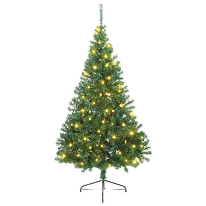 Brad de Crăciun artificial pre-iluminat Verde 210 cm PVC - WALTI WALTI