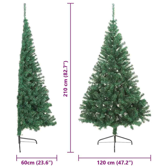 Brad de Crăciun artificial pre-iluminat Verde 210 cm PVC - WALTI WALTI