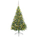 Pom de Crăciun artificial pre-iluminat Verde 210 cm PVC - WALTI WALTI