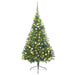 Pom de Crăciun artificial pre-iluminat Verde 210 cm PVC - WALTI WALTI