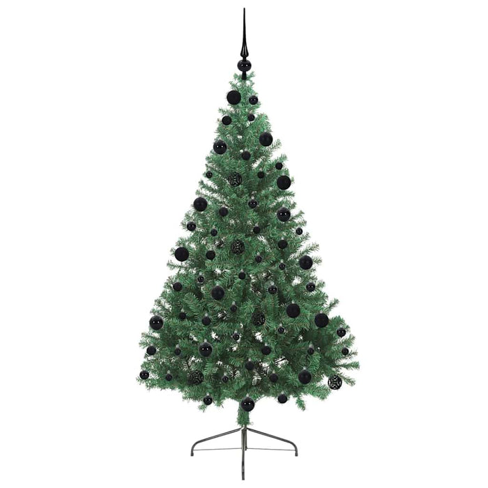 Pom de Crăciun artificial pre-iluminat Verde 210 cm PVC - WALTI WALTI