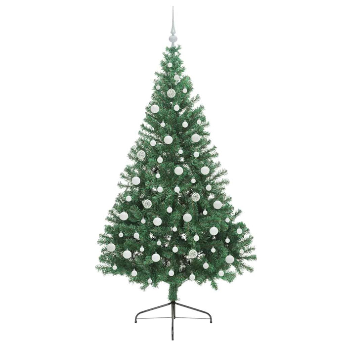 Pom de Crăciun artificial pre-iluminat Verde 210 cm PVC - WALTI WALTI