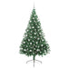 Pom de Crăciun artificial pre-iluminat Verde 210 cm PVC - WALTI WALTI