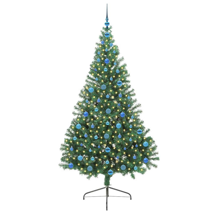 Pom de Crăciun artificial pre-iluminat Verde 210 cm PVC - WALTI WALTI