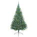 Pom de Crăciun artificial pre-iluminat Verde 210 cm PVC - WALTI WALTI