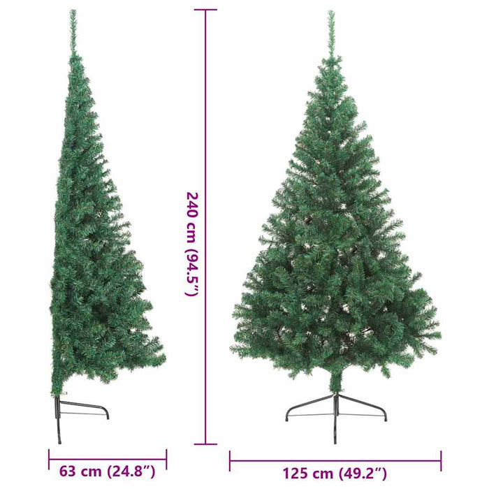 Brad de Crăciun artificial pre-iluminat Verde 240 cm PVC - WALTI WALTI