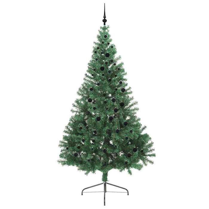 Pom de Crăciun artificial pre-iluminat Verde 240 cm PVC - WALTI WALTI