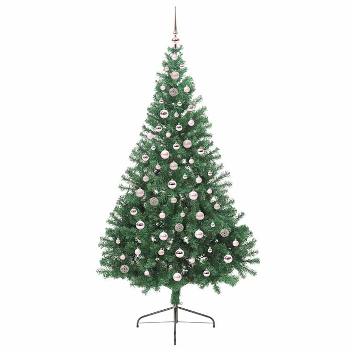 Pom de Crăciun artificial pre-iluminat Verde 240 cm PVC - WALTI WALTI