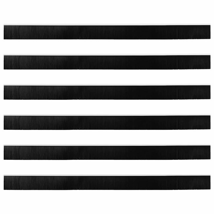 Perdele de ușă cu perii cu montare prin înșurubare 6 pcs Alb - WALTI WALTI