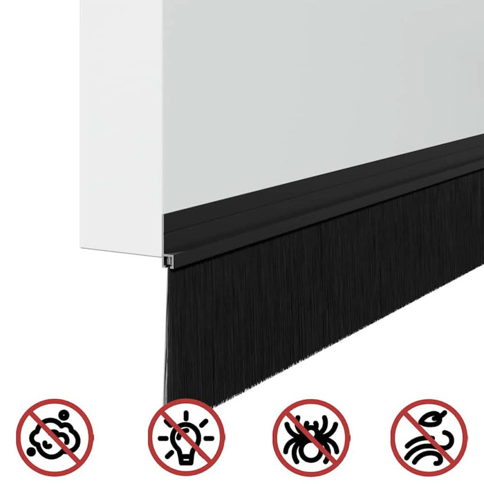 Dopuri pentru uși autoadezive 2 pcs Negru 100 cm - WALTI WALTI
