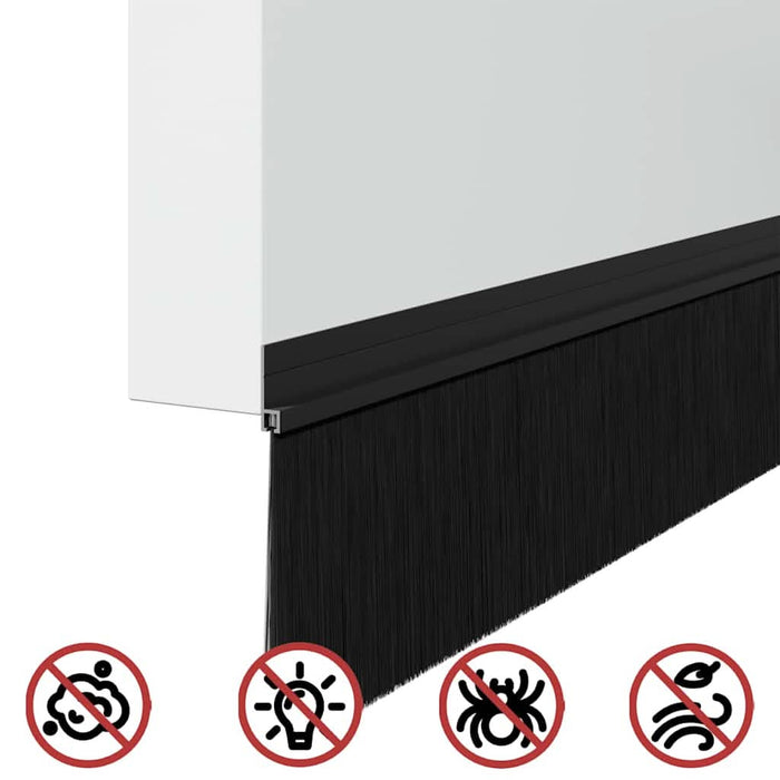 Dopuri pentru uși autoadezive 2 pcs Negru 100 cm - WALTI WALTI