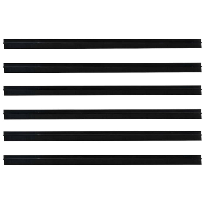 Dopuri pentru uși autoadezive 6 pcs Negru 100 cm - WALTI WALTI