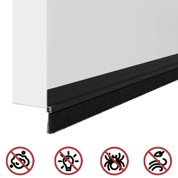 Dopuri pentru uși autoadezive 6 pcs Negru 100 cm - WALTI WALTI