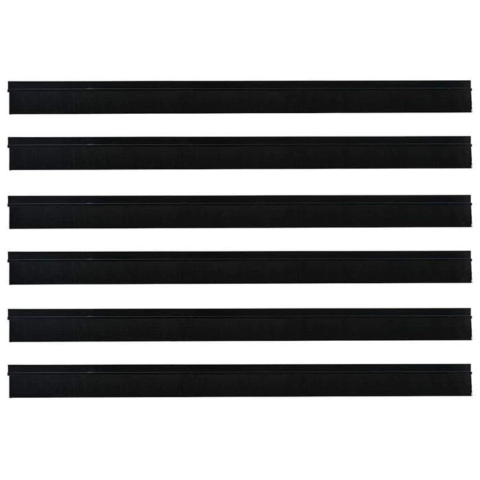 Dopuri pentru uși autoadezive 6 pcs Negru 100 cm - WALTI WALTI