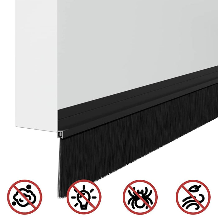 Dopuri pentru uși autoadezive 6 pcs Negru 100 cm - WALTI WALTI