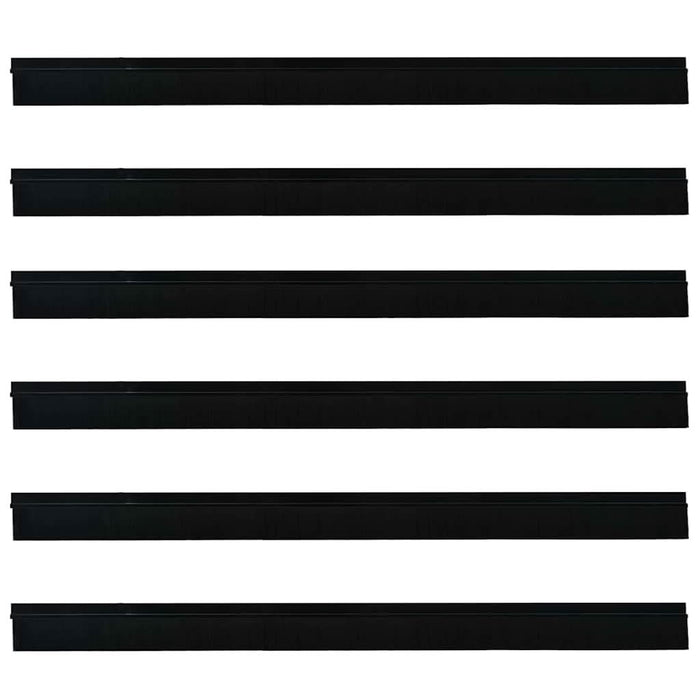 Dopuri pentru uși autoadezive 6 pcs Negru 100 cm - WALTI WALTI