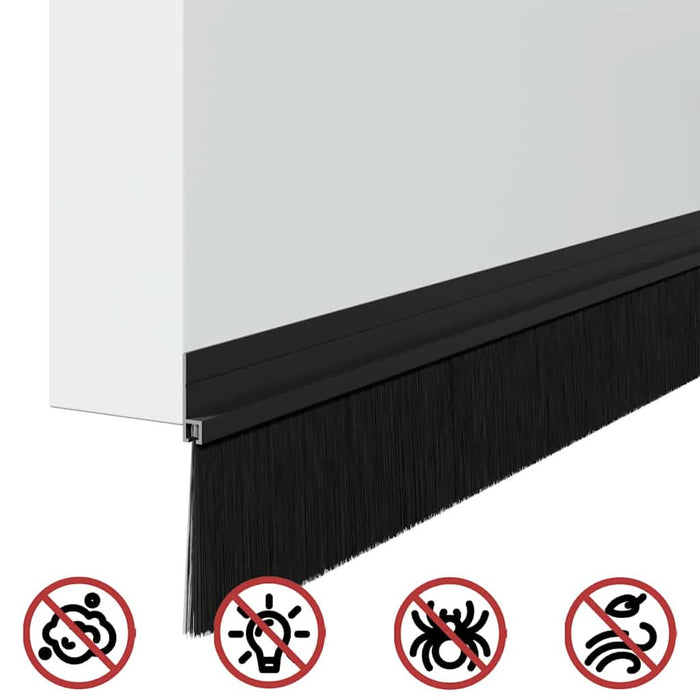 Dopuri pentru uși autoadezive 12 pcs Negru 100 cm - WALTI WALTI