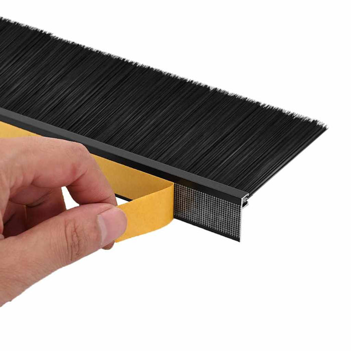 Dopuri pentru uși autoadezive 2 pcs Negru 100 cm - WALTI WALTI