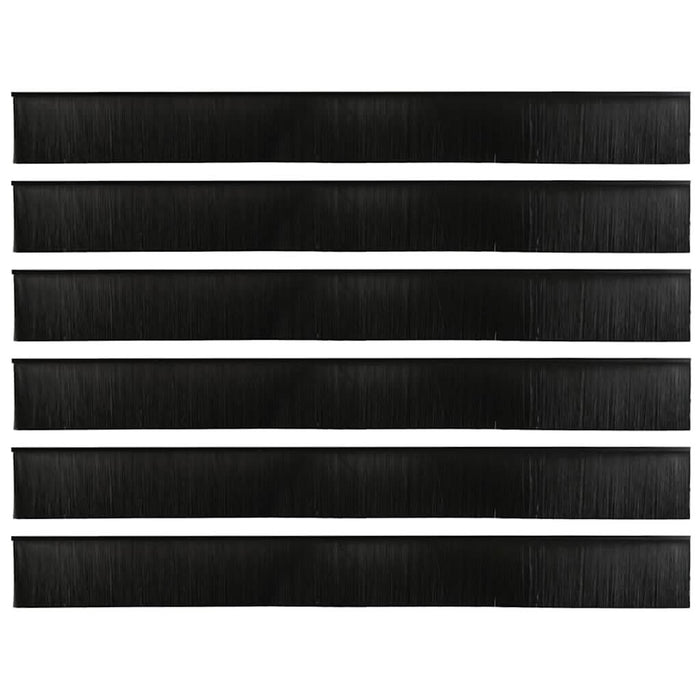Dopuri pentru uși autoadezive 6 pcs Negru 100 cm - WALTI WALTI