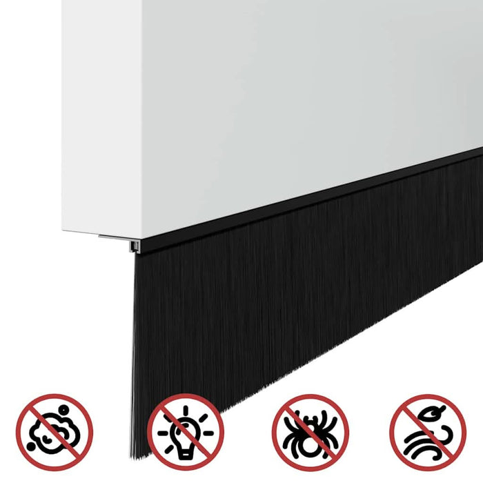 Dopuri pentru uși autoadezive 6 pcs Negru 100 cm - WALTI WALTI