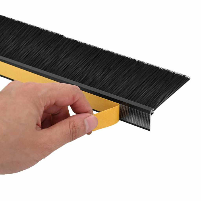 Dopuri pentru uși autoadezive 12 pcs Negru 100 cm - WALTI WALTI