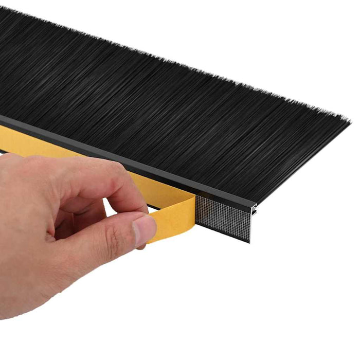 Dopuri pentru uși autoadezive 12 pcs Negru 100 cm - WALTI WALTI