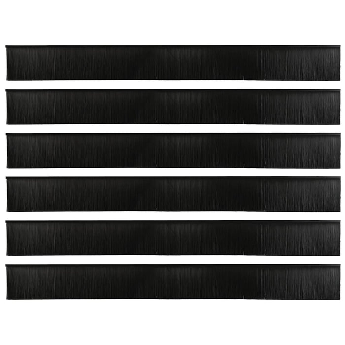 Dopuri pentru uși autoadezive 12 pcs Negru 100 cm - WALTI WALTI