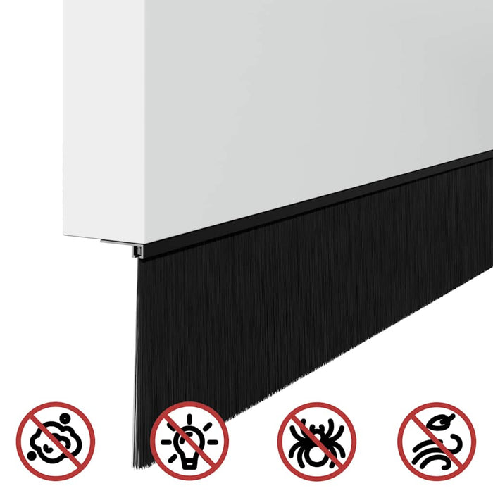 Dopuri pentru uși autoadezive 12 pcs Negru 100 cm - WALTI WALTI